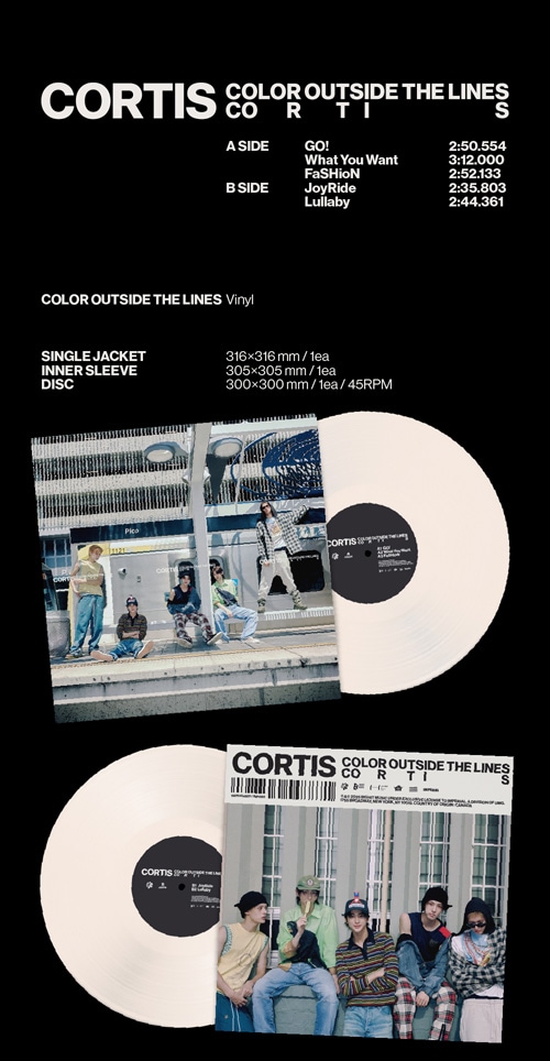 予約】 【LP】 CORTIS - The 1st EP [COLOR OUTSIDE THE LINES] (Vinyl
