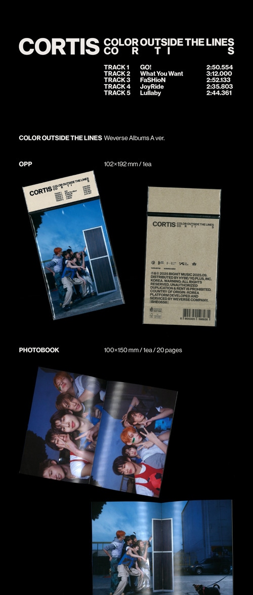 2種セット] 韓国音楽 CORTIS (コルティス) - 1st EP 「COLOR OUTSIDE