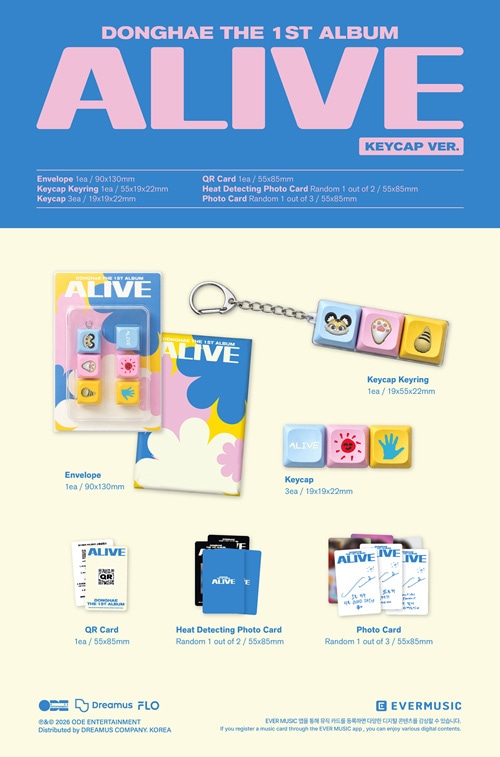 韓国音楽 SUPER JUNIORのドンヘ - 1集 「ALIVE」 KEYCAP Ver. | CD
