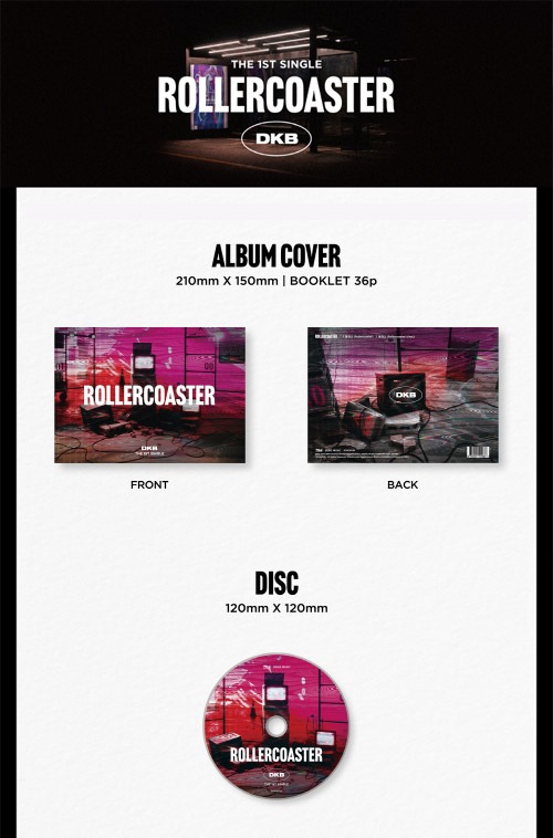 再発売] 韓国音楽 DKB (ダークビー) - 1st シングル 「Rollercoaster