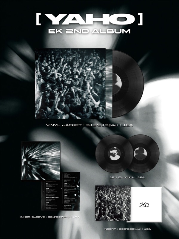 韓国音楽 EK - 2集 「YAHO」 LP [12inch Black Vinyl] | 韓国盤Vinyl
