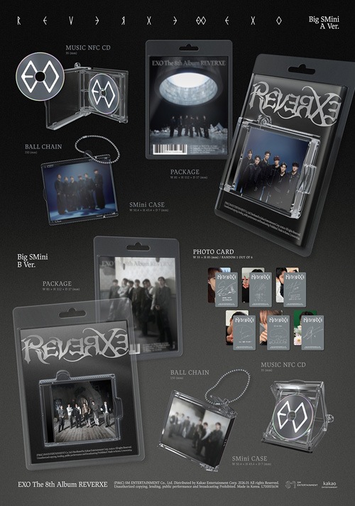 韓国音楽 EXO (エクソ) - 8集 「REVERXE」 Big SMini Ver. | CD 男性