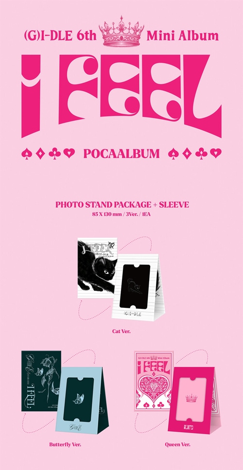 韓国音楽 (G)I-DLE (ジー・アイドゥル) - I feel [Poca Album] (バージョン3種セット)-韓流ショップ