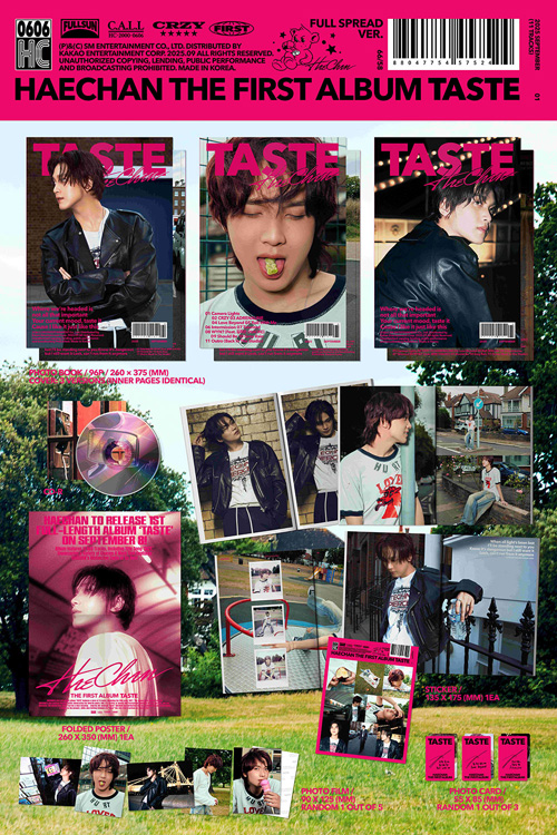 3種セット] 韓国音楽 NCTのヘチャン - 1集 「TASTE」 Full Spread Ver