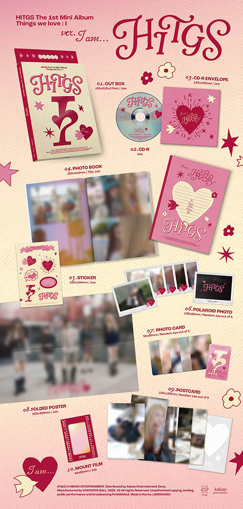 韓国音楽 HITGS (ヒッジス) - 1st ミニアルバム「THINGS WE LOVE