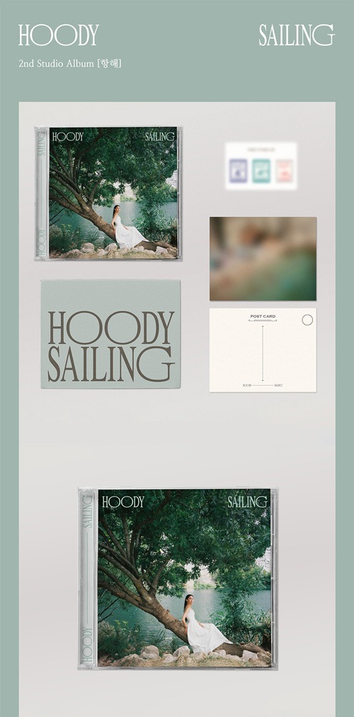 2集　韓国音楽　韓流ショップ　Hoody　(CD+歌詞ペーパー+ステッカー+ポストカード30種)　(フーディー)　「航海」　CD　女性アーティスト,H