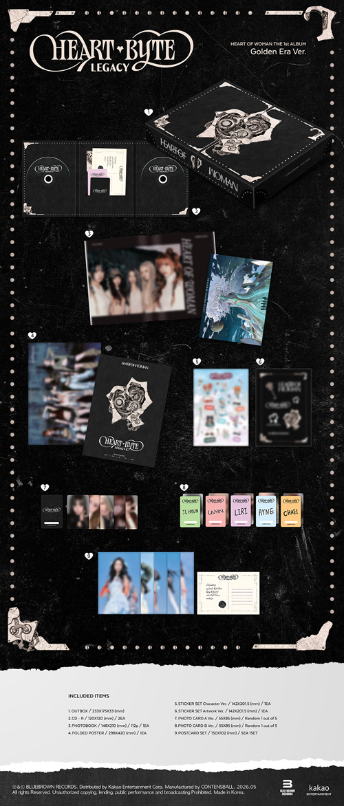 韓国音楽 HEART OF WOMAN - 1集 「Heart Byte : LEGACY」 Golden Era
