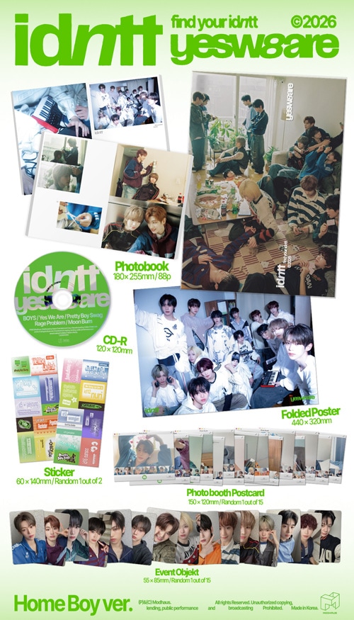 韓国音楽 idntt (アイデンティティ) - ミニアルバム 「yesweare