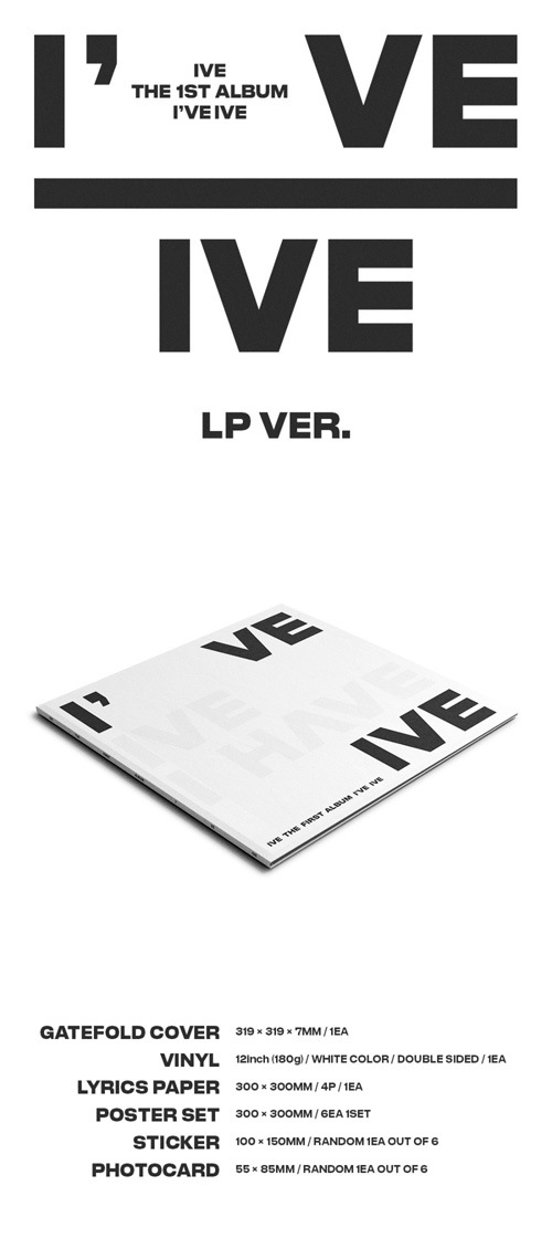 韓国音楽 IVE (アイブ) - 1集 「I've IVE」 LP Ver. [180g White Color 