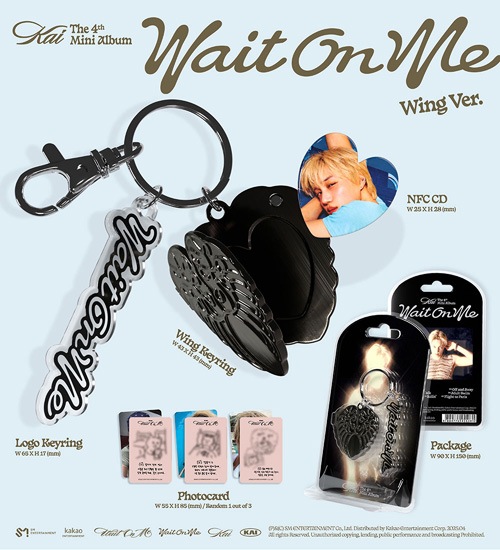 韓国音楽 EXOのカイ - 4th ミニアルバム 「Wait On Me」 Wing Ver
