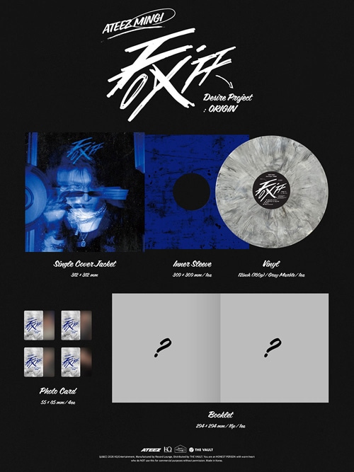 韓国音楽 ATEEZのミンギ - EP 「FIX OFF Desire Project : ORIGIN」 LP
