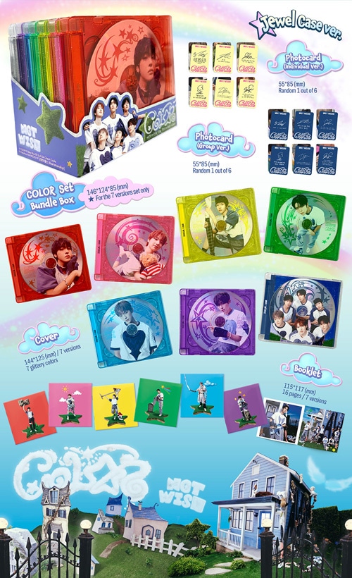 ね*子様 NCT WISH CD アルバム15枚セット 韓国音楽 NCT WISH - 3rd ミニアルバム 「COLOR」 Jewel Case Ver
