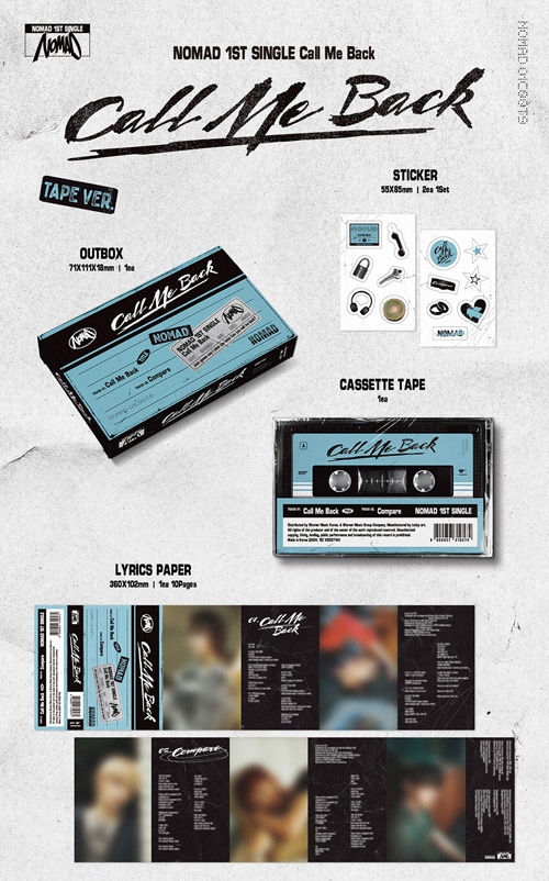 韓国音楽 NOMAD (ノメド) - 1stシングルアルバム 「Call Me Back