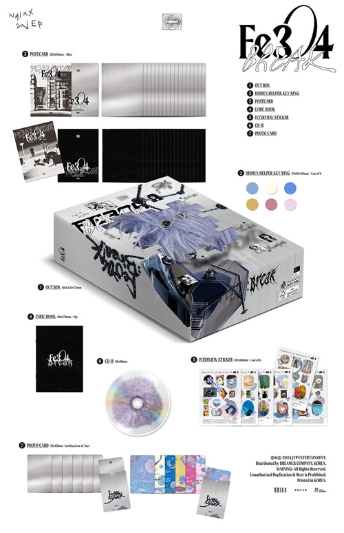 韓国音楽 NMIXX (エンミックス) - 2nd EP 「Fe3O4: BREAK」 限定盤 