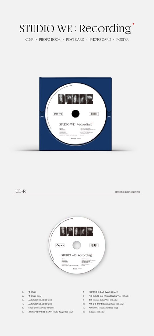 韓国音楽 ONEWE (ワンウィ) - 2nd デモアルバム 「STUDIO WE : Recording #2」  (CD+フォトブック64P+ポストカード1種+フォトカード2種)＋初回限定ポスター贈呈-韓流ショップ