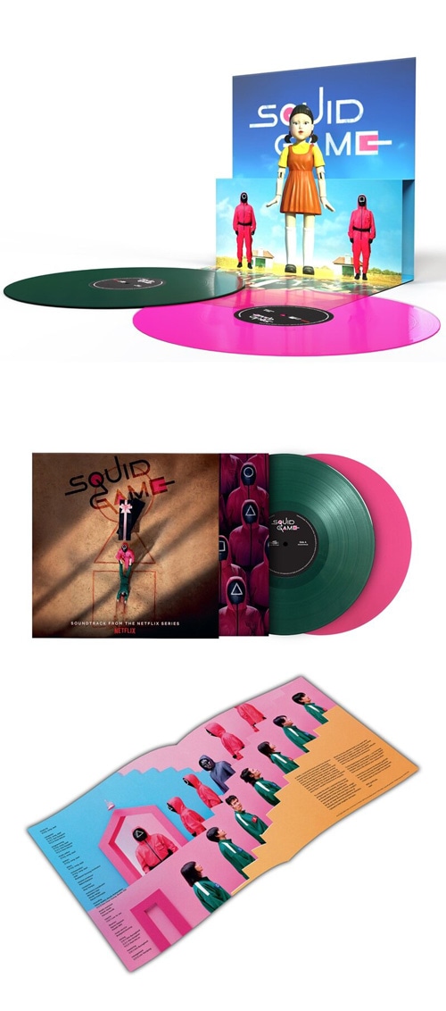 【未開封】イカゲーム OST 世界1000枚限定 ピンク&ブラック 2LP EU輸入盤] 韓国音楽 イ・ジョンジェ、イ・ビョンホン主演のドラマ