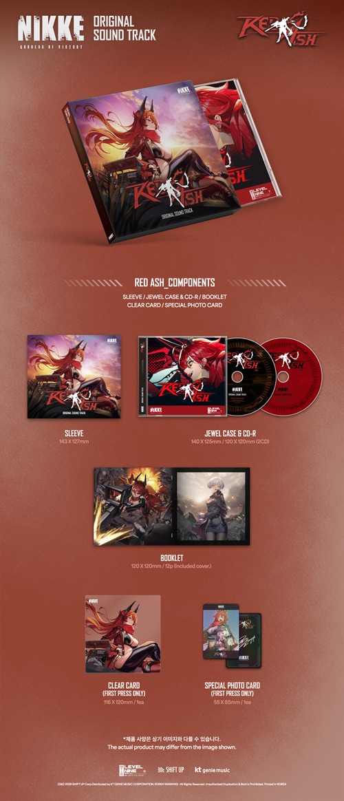 韓国音楽 勝利の女神 : NIKKE OST [RED ASH] (+初回限定フォトカード+