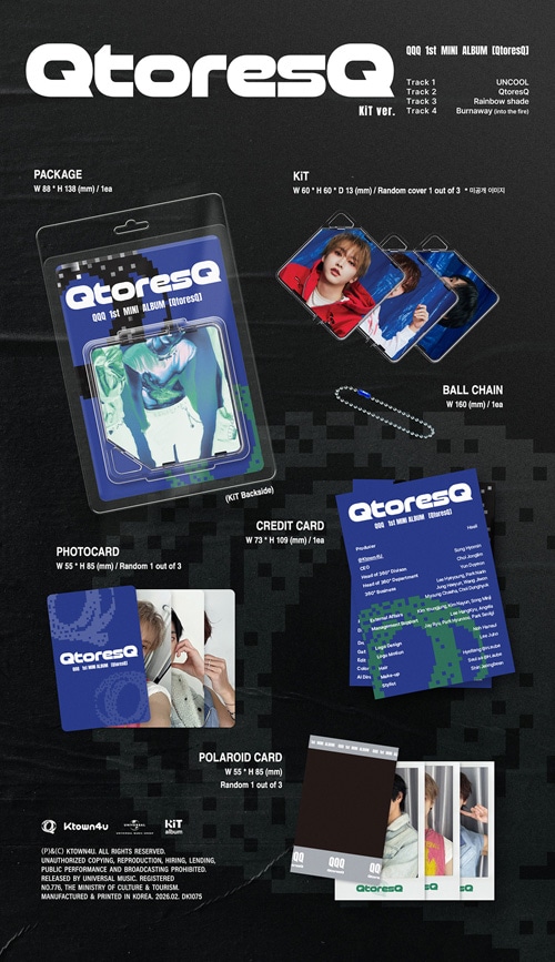 3種セット] 韓国音楽 QQQ - 1st ミニアルバム 「QtoresQ」 KiT Ver