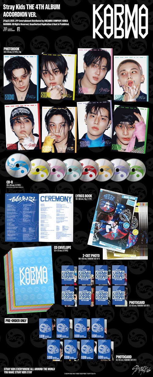 韓国音楽 Stray Kids (ストレイキッズ) - 4集 「KARMA」 ACCORDION Ver