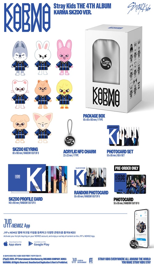 韓国音楽 Stray Kids (ストレイキッズ) - 4集 「KARMA」 SKZOO