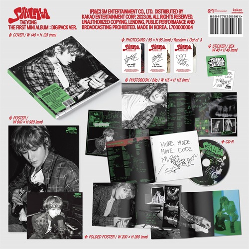 韓国音楽 NCTのテヨン - SHALALA [Digipack Ver.] (CD+フォトブック