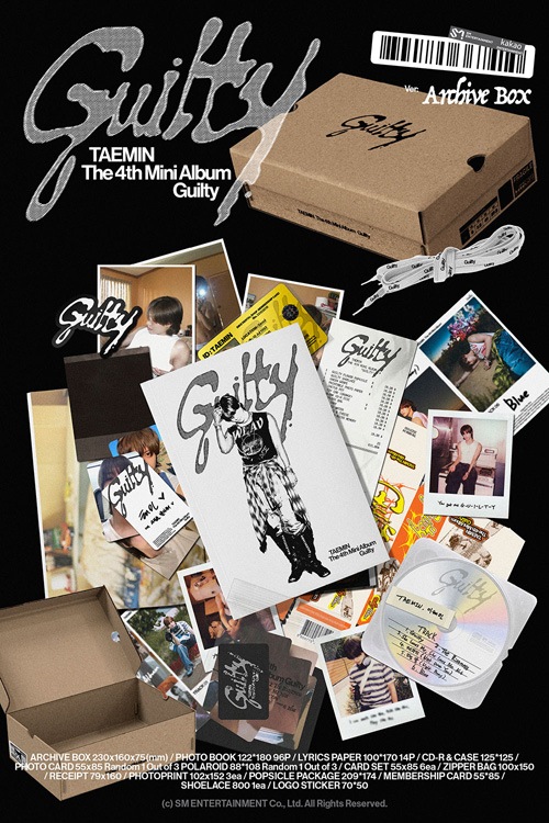 韓国音楽 SHINeeのテミン - Guilty [Archive Box Ver.] (ボックス 
