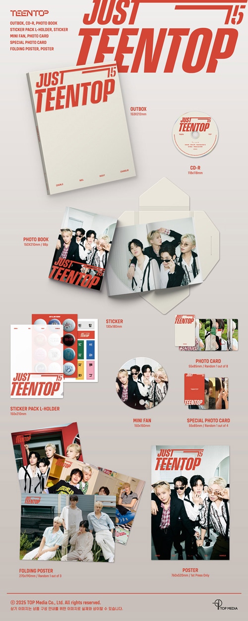 初回限定ポスター] 韓国音楽 TEEN TOP (ティーントップ) - 10th ミニ