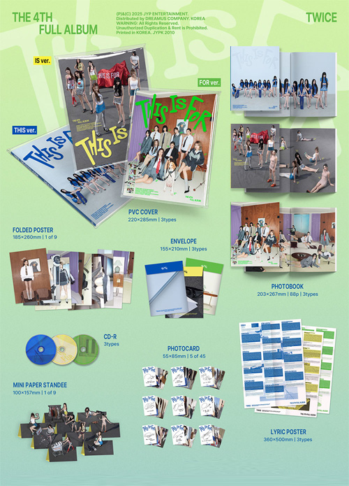 初回限定特典+ポスター] 韓国音楽 TWICE (トゥワイス) - 4集 「THIS IS