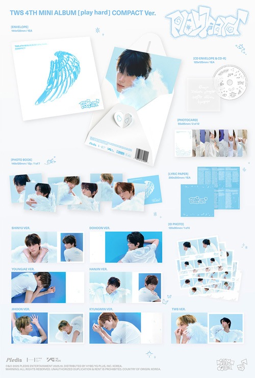 7種セット] 韓国音楽 TWS (トゥアス) - 4th ミニアルバム 「play hard