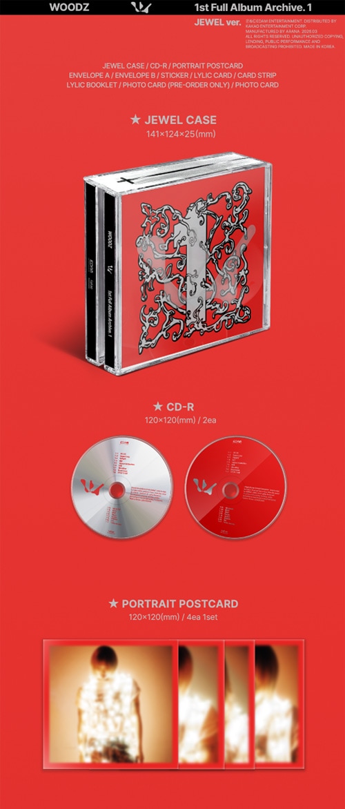 初回限定特典] 韓国音楽 WOODZ (チョ・スンヨン) - 1集 「Archive. 1
