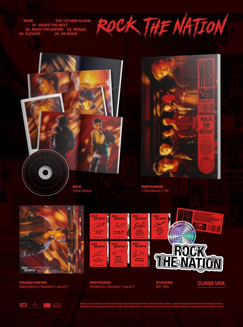 韓国音楽 WHIB (フィブ) - 1st ミニアルバム 「ROCK THE NATION