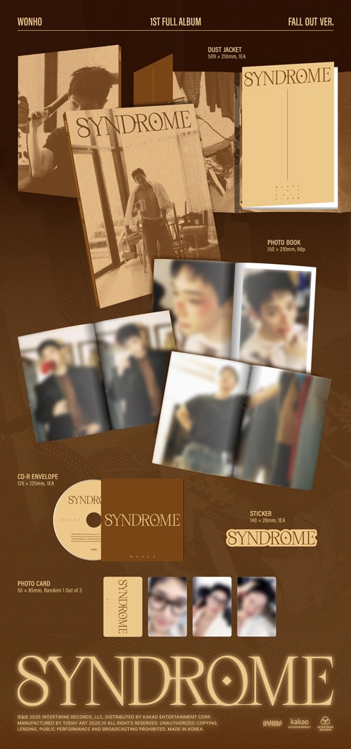 韓国音楽 ウォノ - 1集 「SYNDROME」 (ランダム発送) | CD 男性