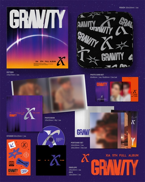 韓国音楽 キム・ジュンス (XIA) - 5集 「GRAVITY」 Solar Ver. 限定盤