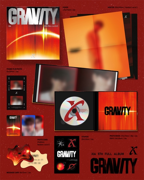 韓国音楽 キム・ジュンス (XIA) - 5集 「GRAVITY」 Orbit Ver. (予約