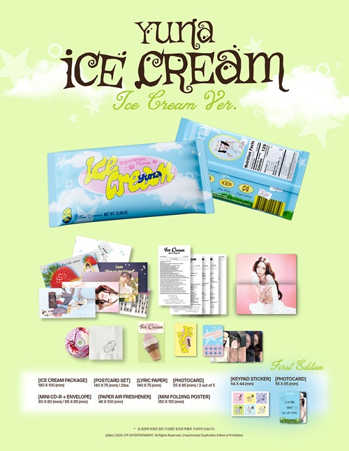 ITZY ユナ サノク icy セット 特典 レア 予約特典] 韓国音楽 ITZYのユナ - 1st ミニアルバム 「Ice Cream」 Ice