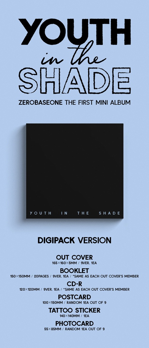 韓国音楽 ZEROBASEONE (ZB1) - YOUTH IN THE SHADE [Digipack Ver