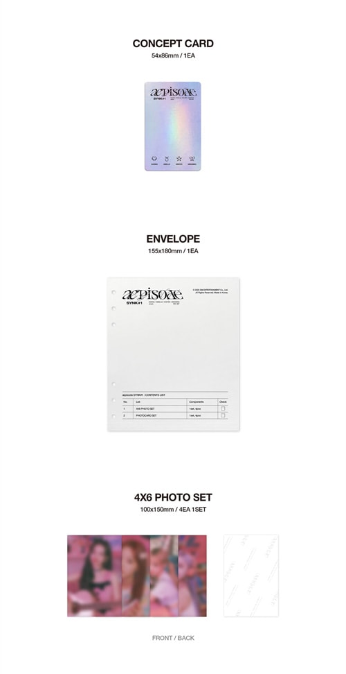 韓国スターDVD aespa (エスパ) æpisode SYNK#1 [DVD] (6穴ジッパー
