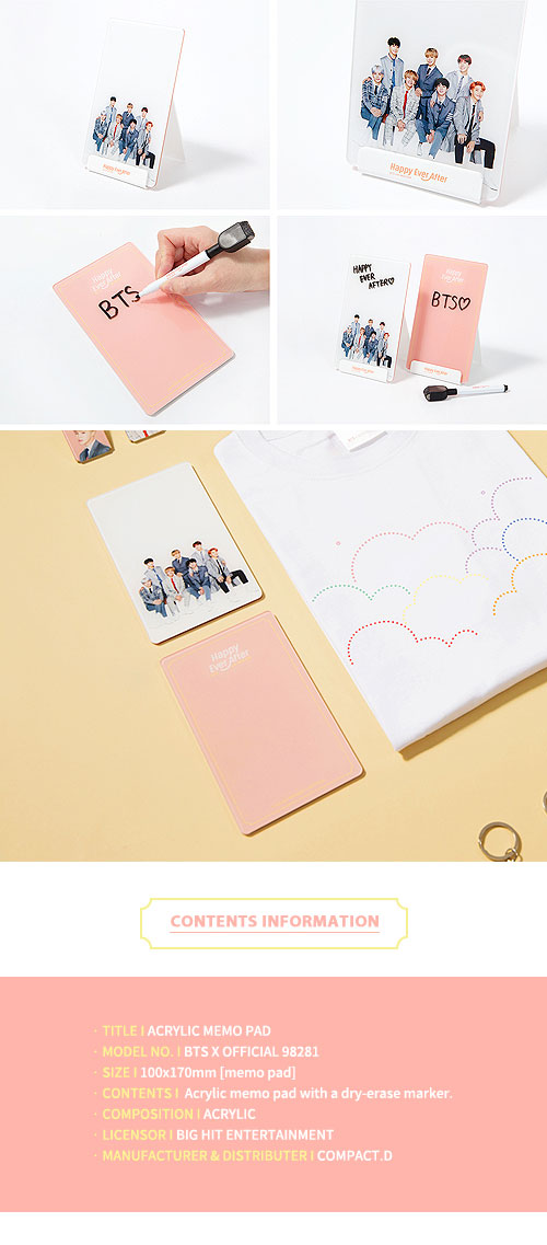 BTS HAPPY EVER AFTER 4TH MUSTER アクリルメモ