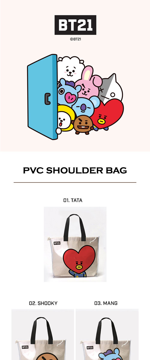 bt21 pvc shoulder bag