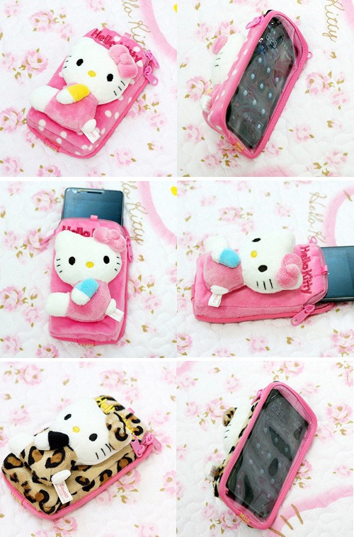 希少☆激レア☆ハローキティ☆平成レトロ☆ぬいぐるみ☆携帯電話ケース