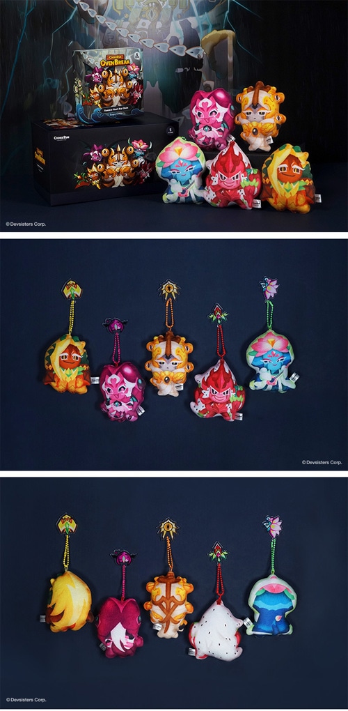 【韓国限定】クッキーラン WCS 限定特典 キーホルダー 5種セット Cookie Run (クッキーラン) 龍族クッキー ぬいぐるみキーリング 5種