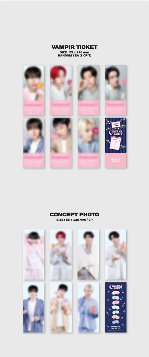ENHYPEN (エンハイフン) WORLD COUPON CARD COLLECTION [PAJAMA PARTY