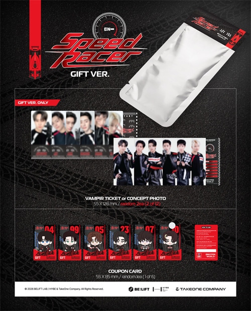 ENHYPEN (エンハイフン) WORLD COUPON CARD COLLECTION [SPEED RACER