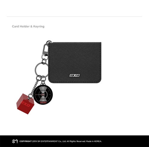 （先払いのみ）韓国スターグッズ EXO（エクソ） CARD HOLDER PACKAGE（カードケース+キーリング+共通カード+ハンドミラー