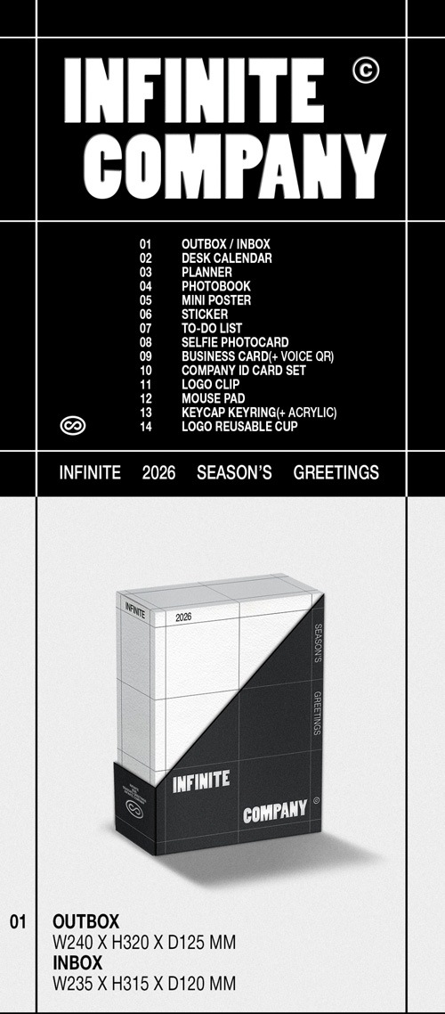 韓国スターグッズ INFINITE (インフィニット) 2026 シーズン