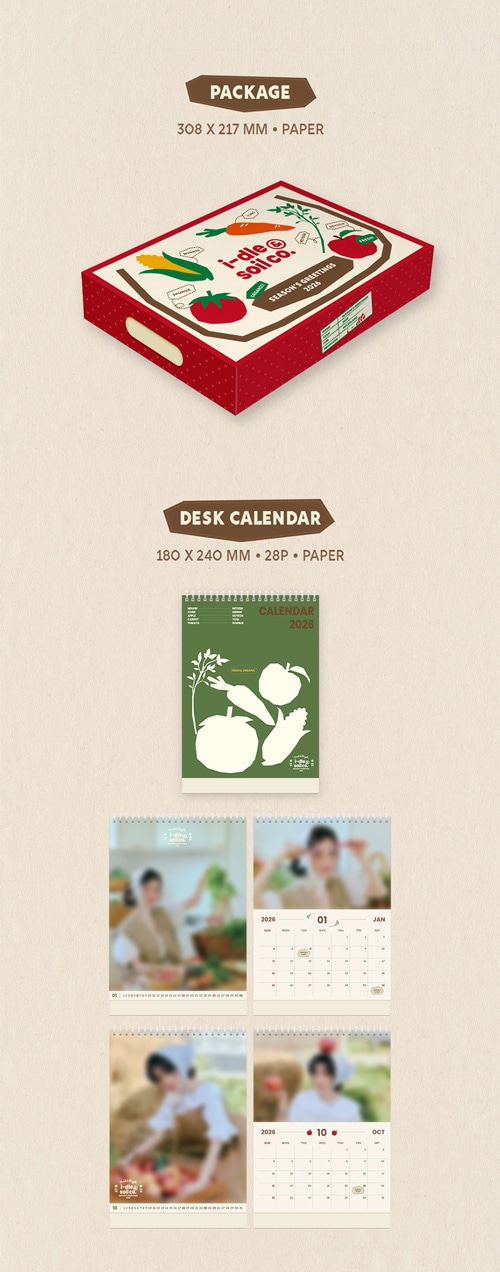 韓国スターグッズ i-dle (アイドゥル) 2026 シーズングリーティング [i