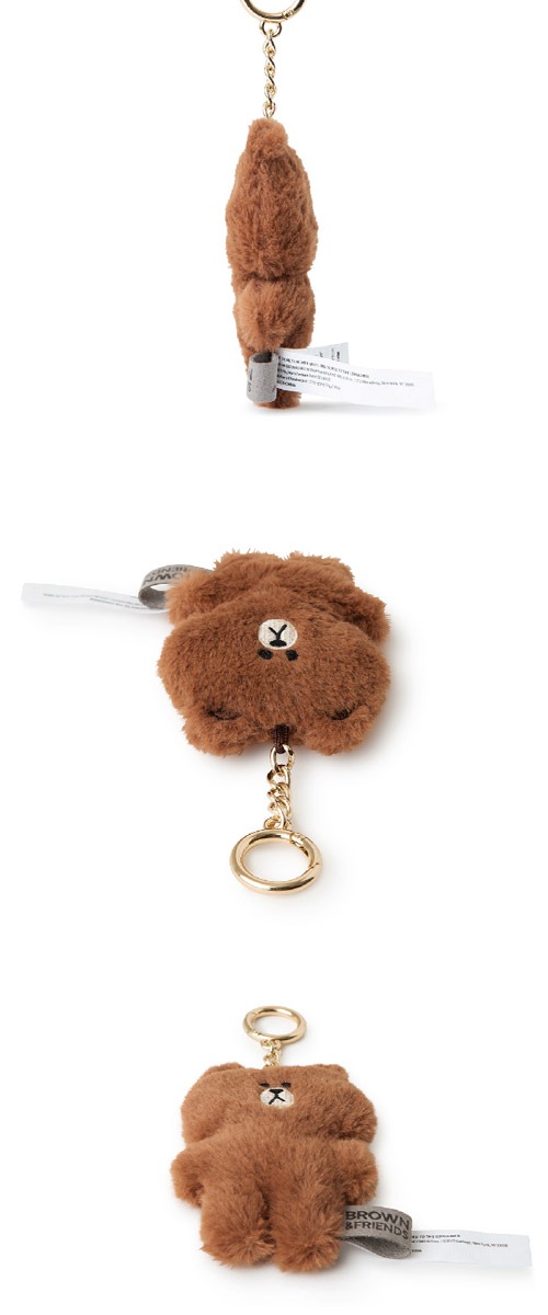 先払いのみ キャラクターグッズ Line Friends ラインフレンズ フラットファー バッグ チャーム ぬいぐるみ 4種1択 キャラクターグッズ Line Friends 韓流ショップ