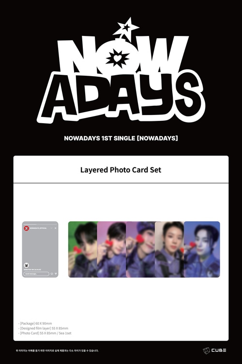 nowadays 中国 中華 kpopmerch 当選者限定 5枚セット 先払いのみ）韓国スターグッズ NOWADAYS (ナウアデイズ) 1st Single