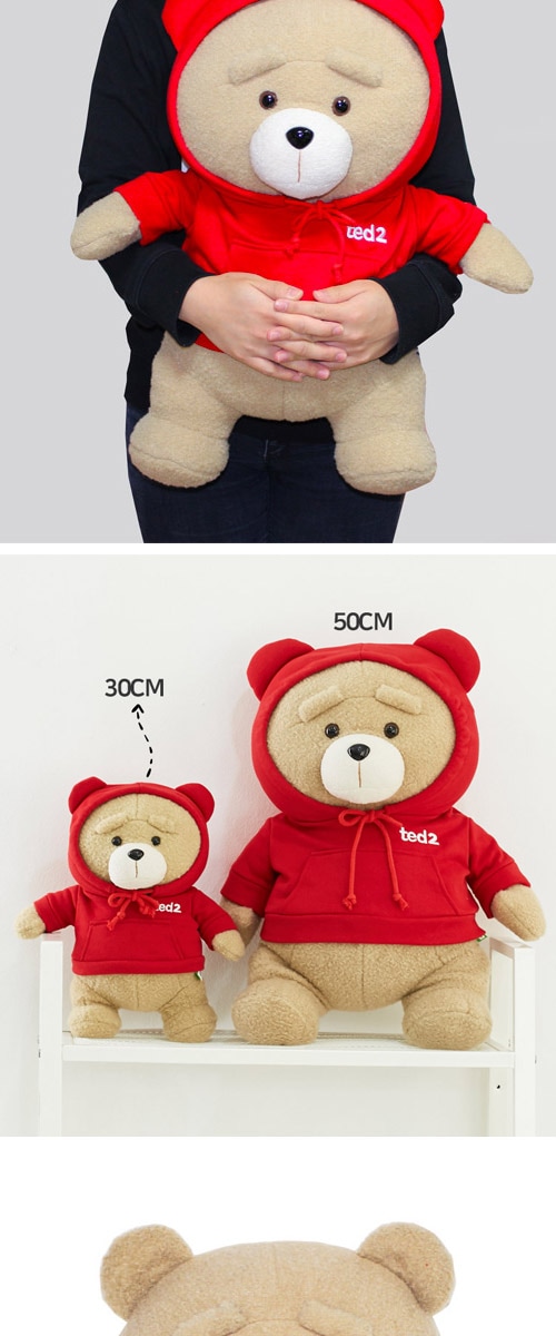 先払いのみ）キャラクターグッズ 映画「ted2（テッド2）」 レッド フードシャツ ぬいぐるみ 50cm | すべての商品 | 韓流ショップ