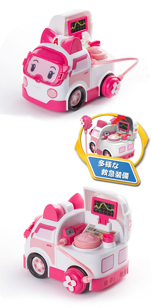 先払いのみ 韓国おもちゃ Robocar Poli ロボカーポリー ギアアップ アンバー 救急車 おもちゃ ロボカーポリー 韓流ショップ